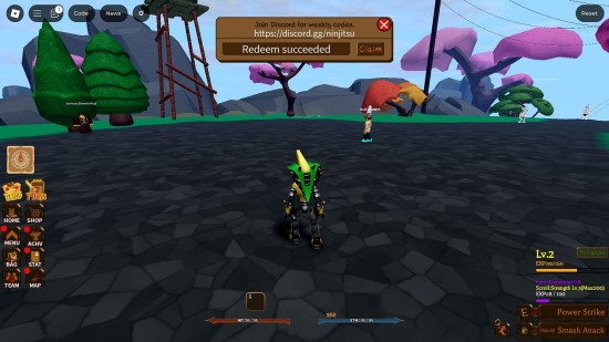 Code box in Ninjutsu: Master of Elements