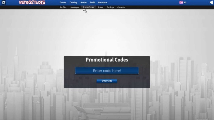 Redeem RetroStudio Codes