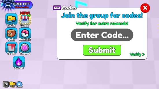 Redeem codes in Fastest Typer Race